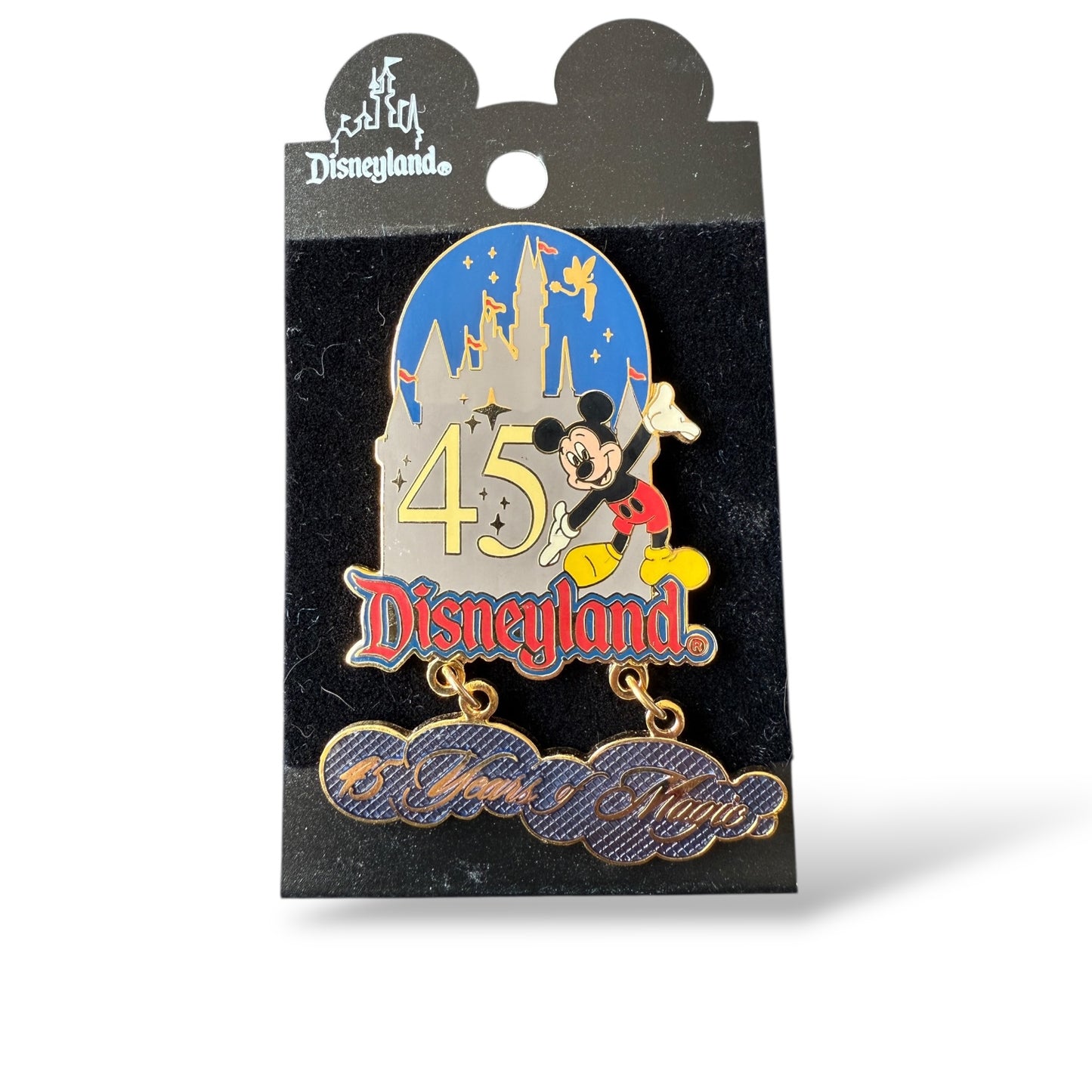 DLR Disneyland 45 Years of Magic Mickey Dangle Pin