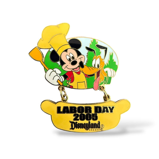 DLR Labor Day 2005 Mickey Mouse & Pluto Pin