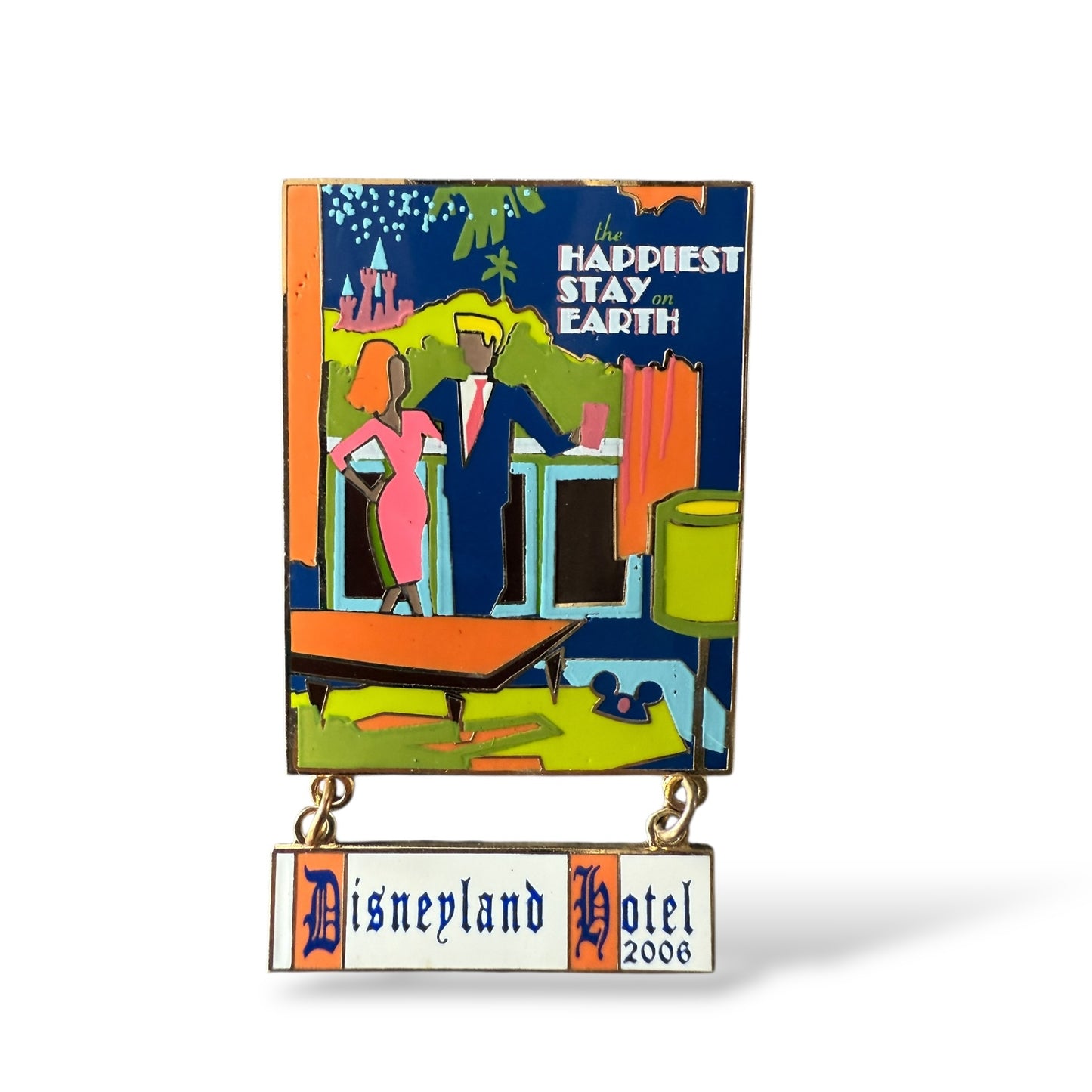 DLR Disneyland Hotel The Happiest Stay on Earth Fireworks Pin