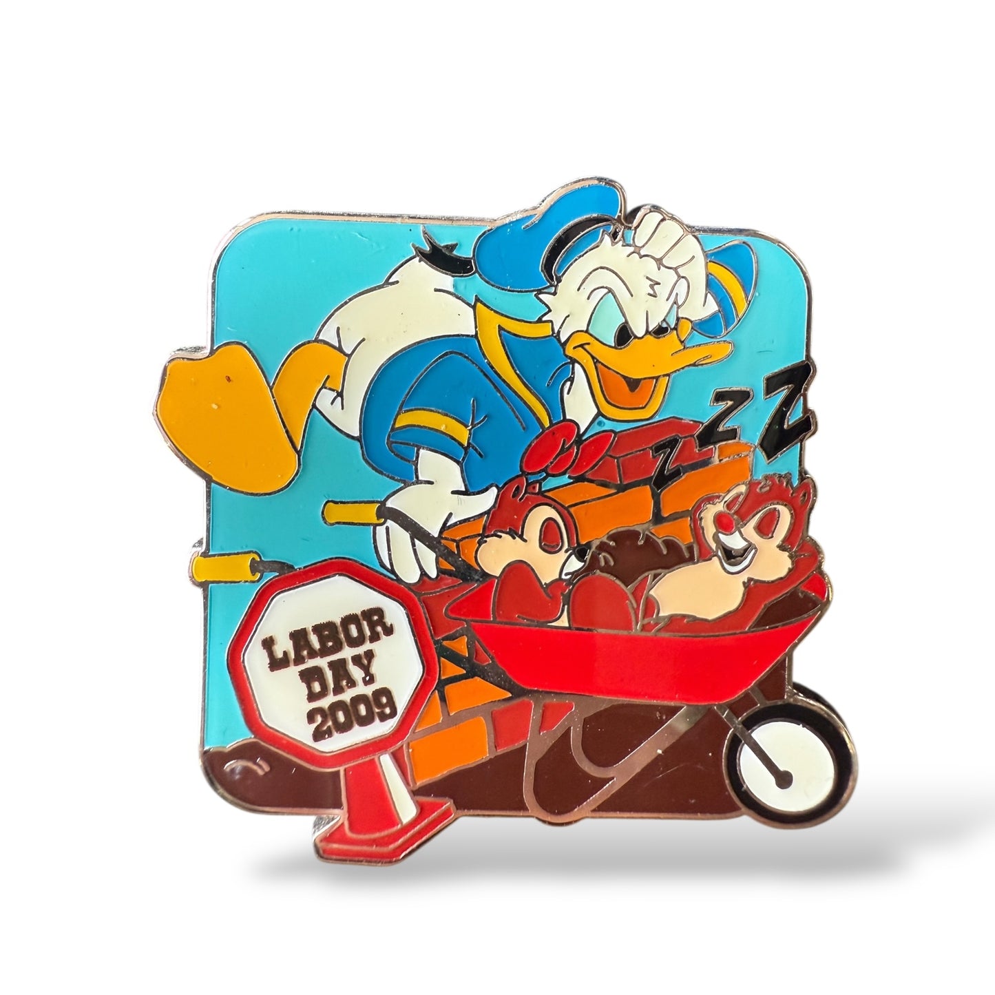 WDW Labor Day 2009 Donald with Chip n' Dale Pin