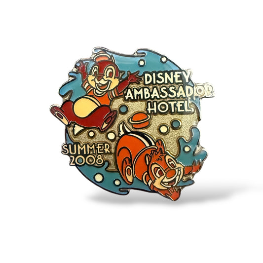 TDR Ambassador Hotel Summer 2008 Chip n' Dale Cool Dining Pin