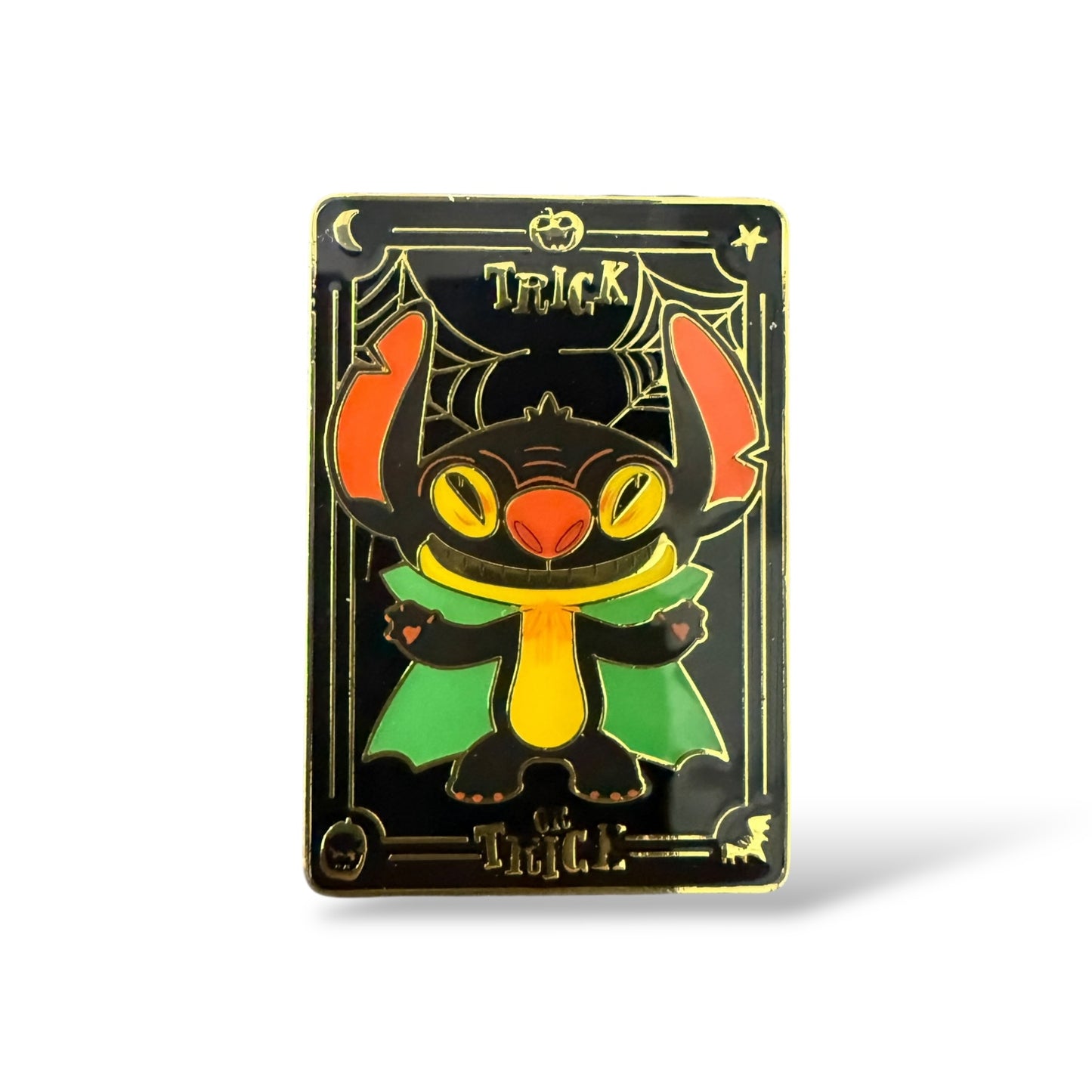 HKDL Halloween Trick or Trick Stitch Mystery Green Cape Pin