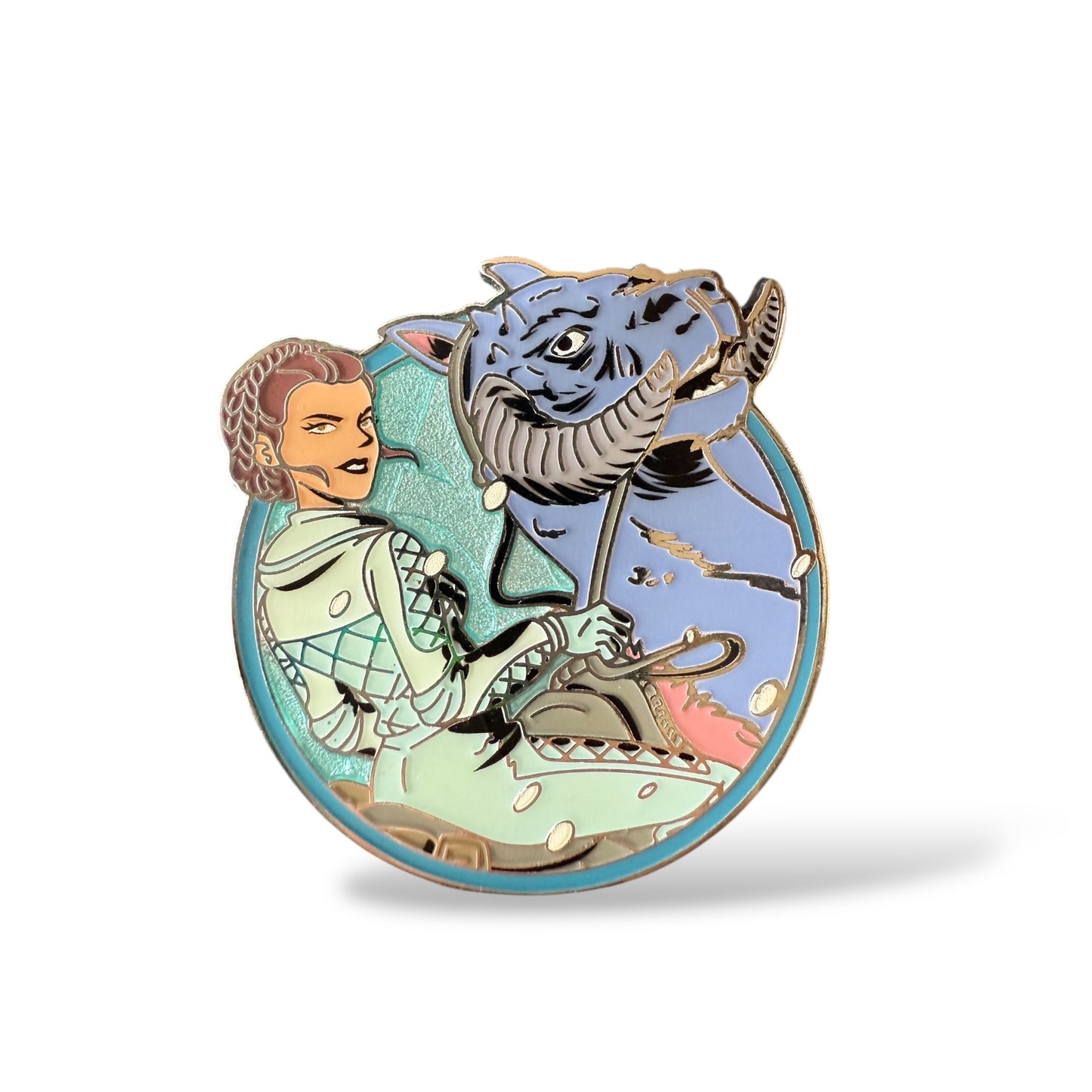 Disney Parks Star Wars: Women of the Galaxy Set Mystery Princess Leia Riding a Tauntaun Pin