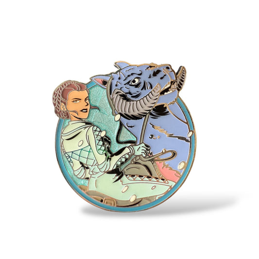 Disney Parks Star Wars: Women of the Galaxy Set Mystery Princess Leia Riding a Tauntaun Pin