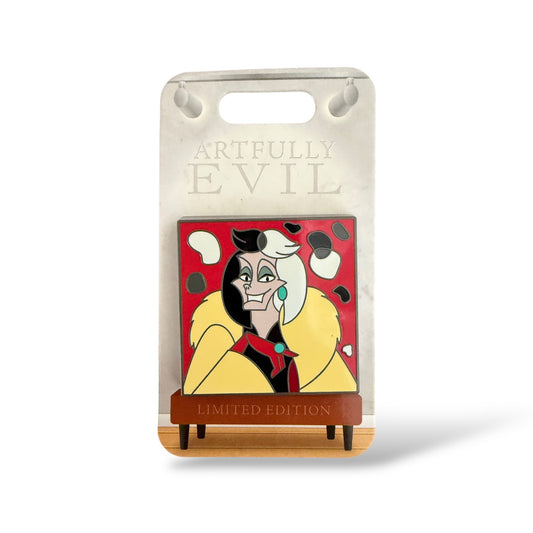 Disney Parks Artfully Evil Cruella De Vil Pin
