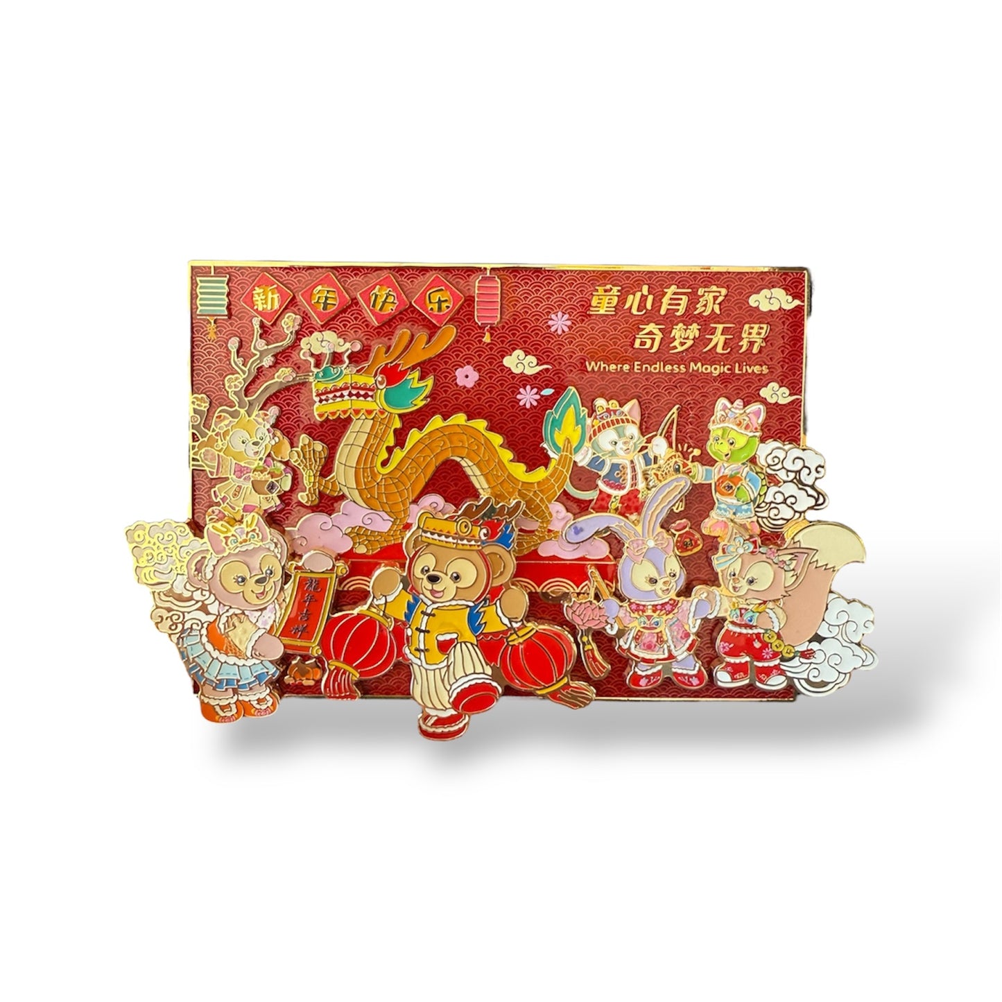 SDR Where Endless Magic Lives Duffy and Friends Jumbo Pin