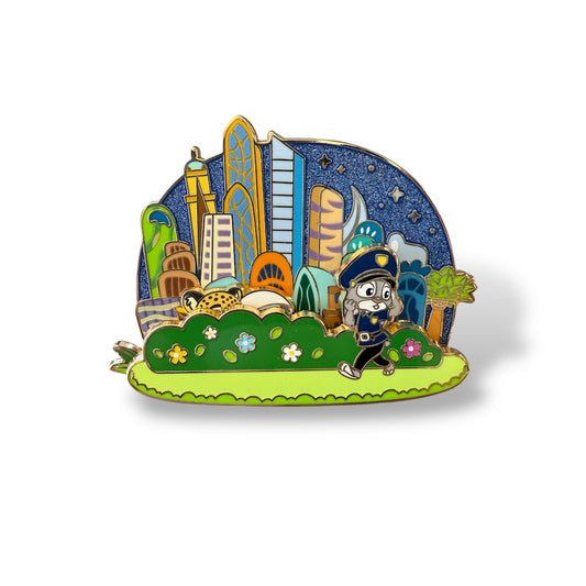 SDR Pin Trading Fun Day 2024 Zootopia Judy Hopps, Bellwether, Clawhauser Pin
