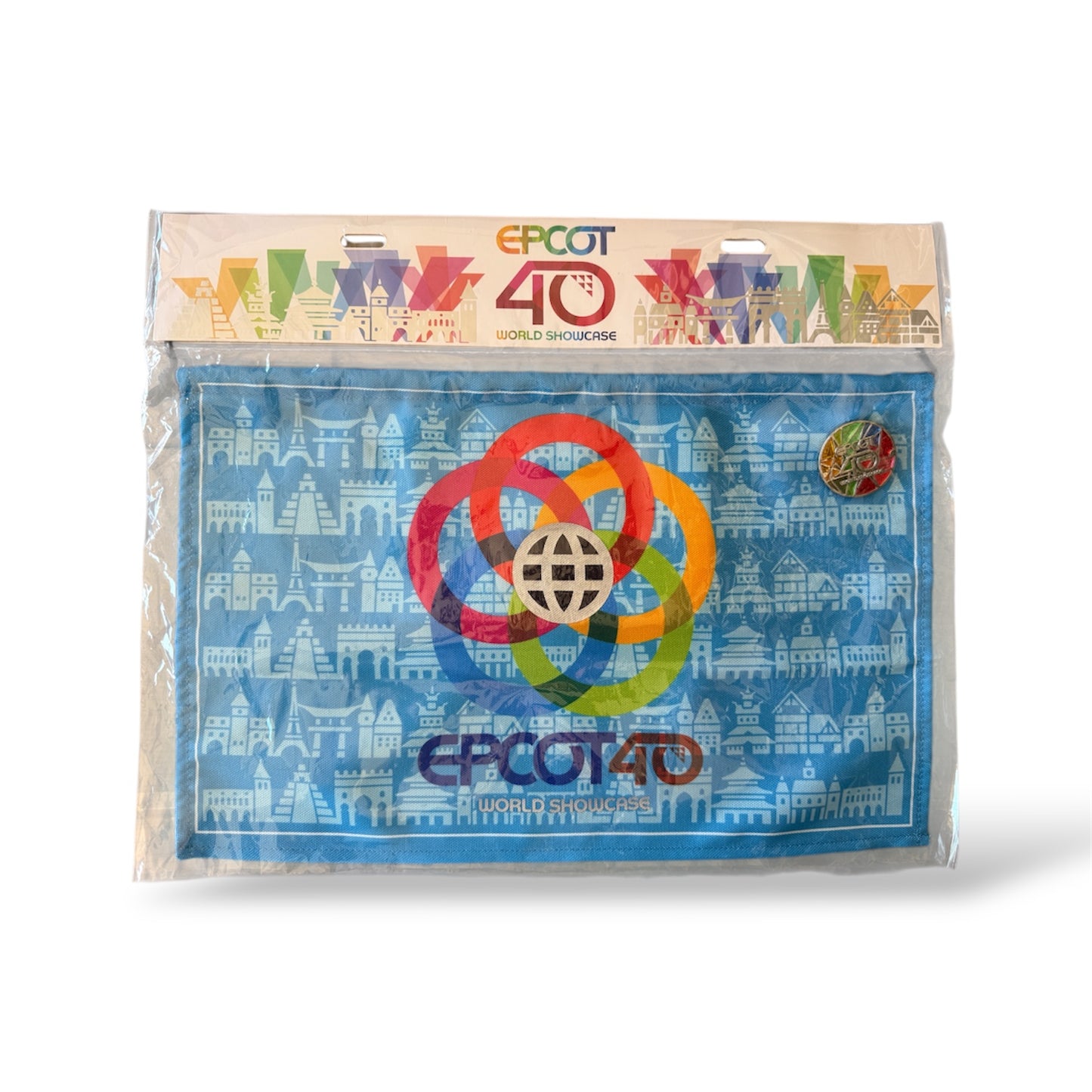 WDW Epcot 40th Anniversary World Showcase Banner Pin