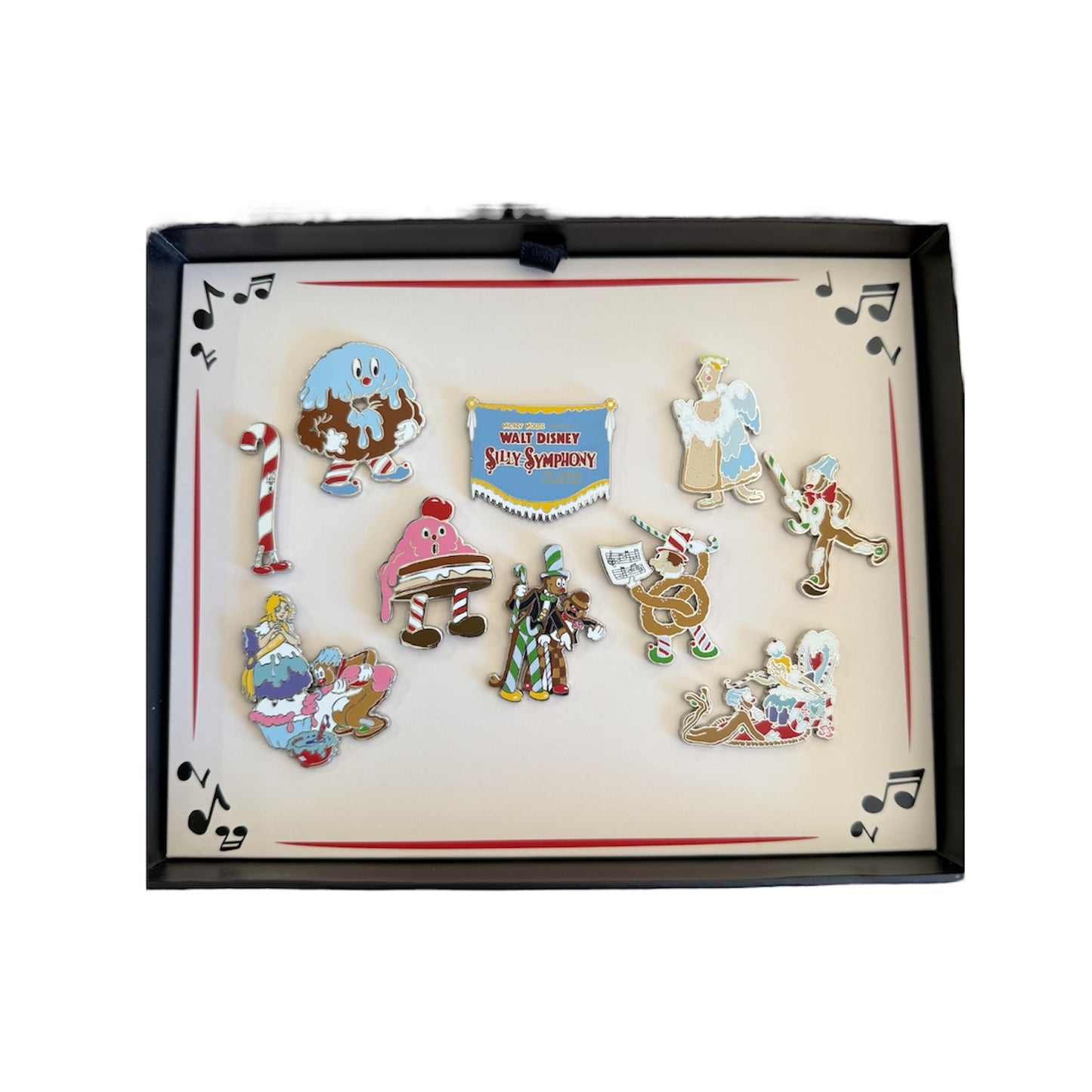 Disney Store Silly Symphony Cookie Carnival 90th Anniversary Pin Set