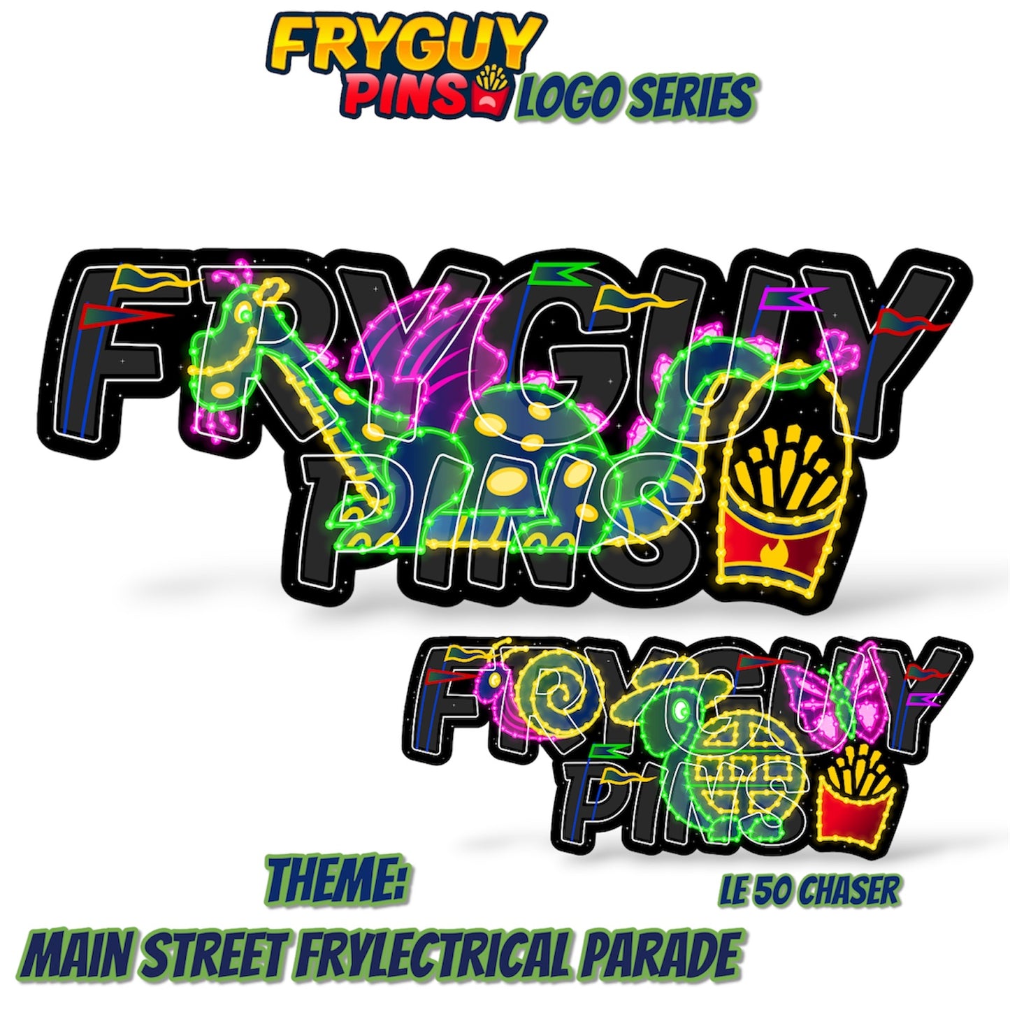 FryGuy Logo Main Street Frylectrical Parade Pin