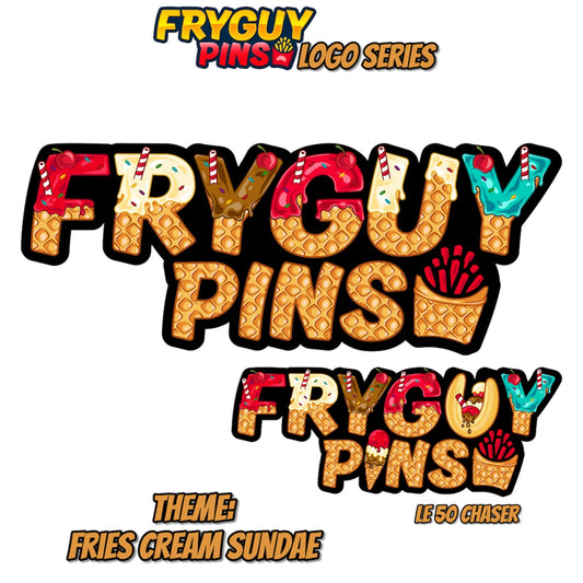 FryGuy Logo Fries Cream Sundae Pin