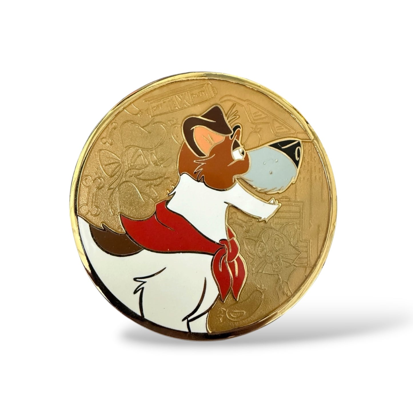 Oliver and Company Dodger Profile Fantasy Pin