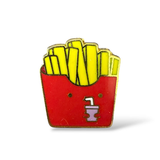 Cutie French Fry Drinking Soda Pin