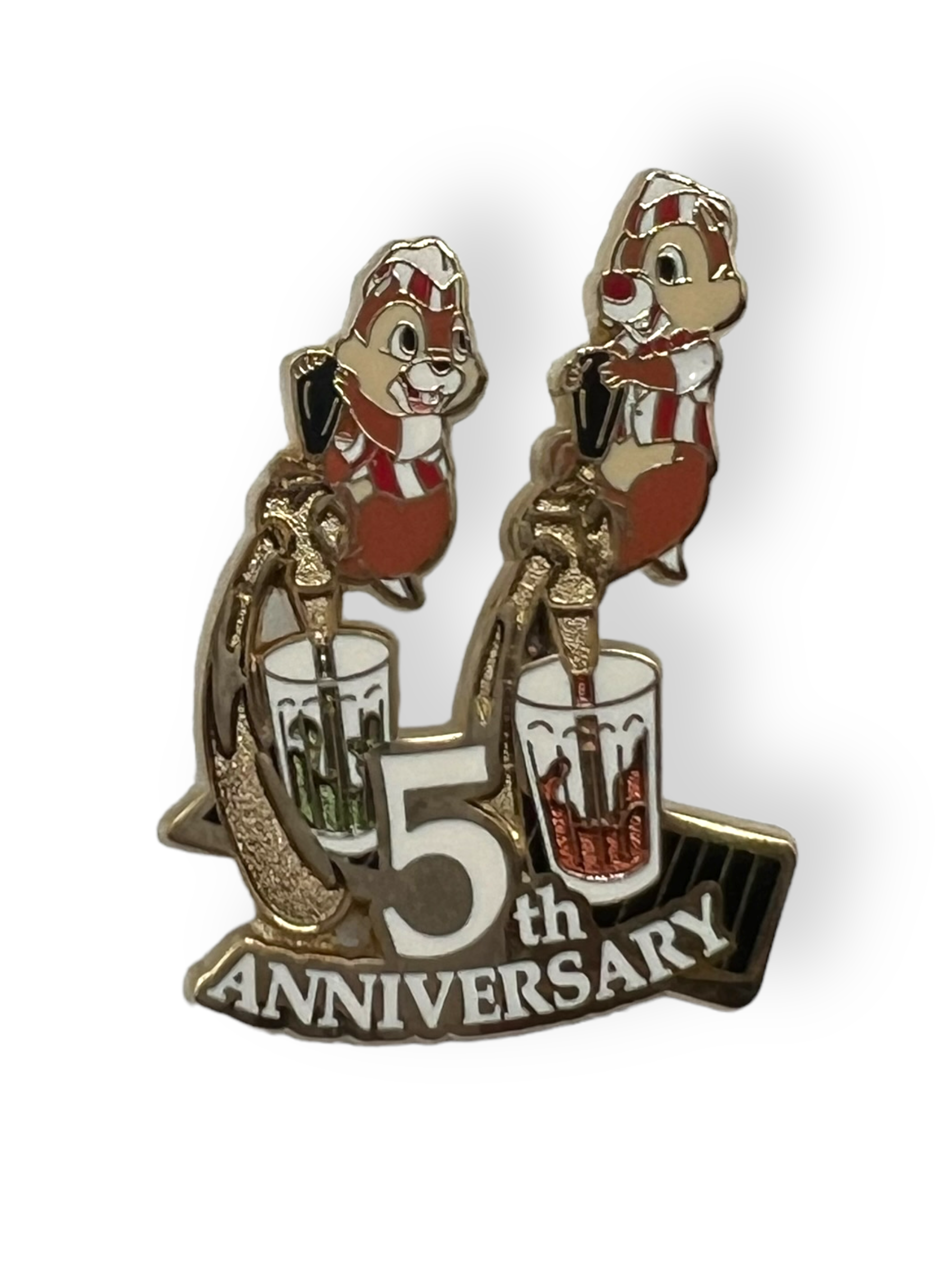 DSSH 5th Anniversary Chip n Dale Pin and Lanyard Set