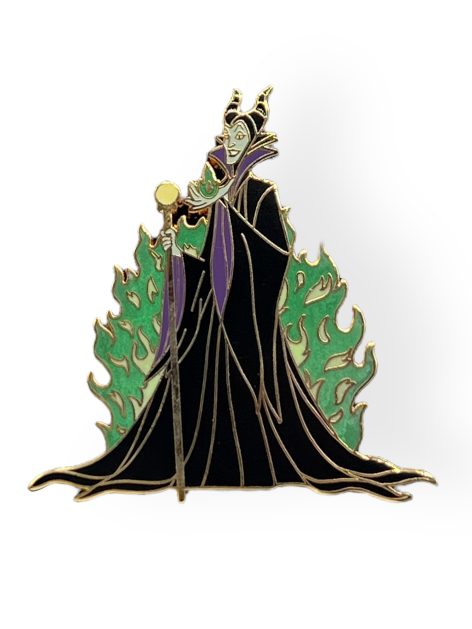 Disney Auctions Maleficent Flames Jumbo Pin