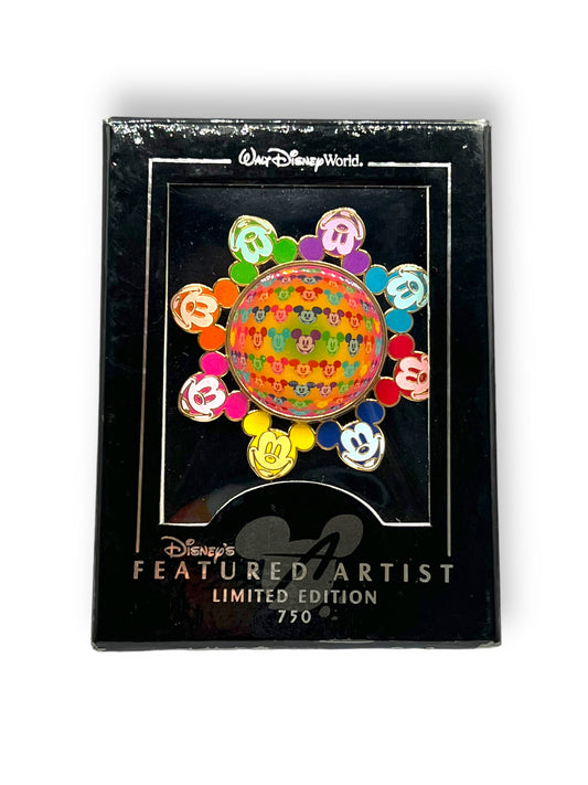 WDW Featured Artist Collection Circle of Mickey Faces Jumbo Pin