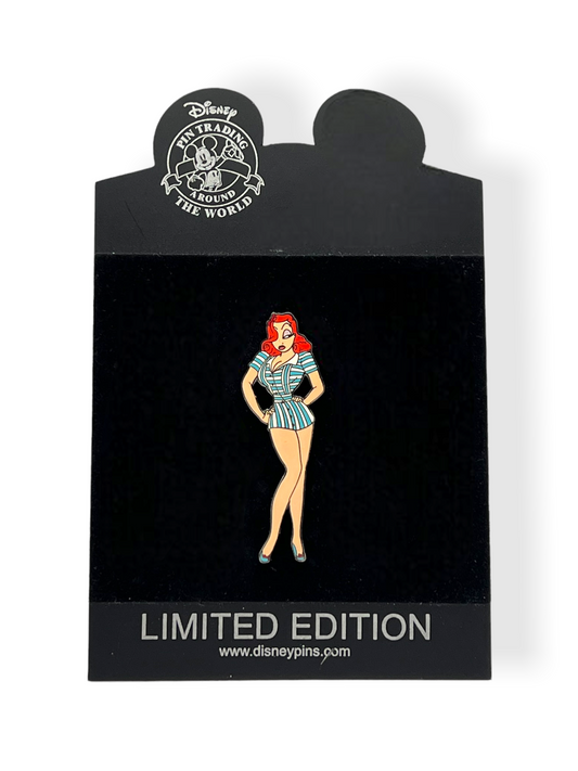 Artist Proof Black Metal Disney Shopping Jessica Rabbit in Hollywood Betty Grable Pin