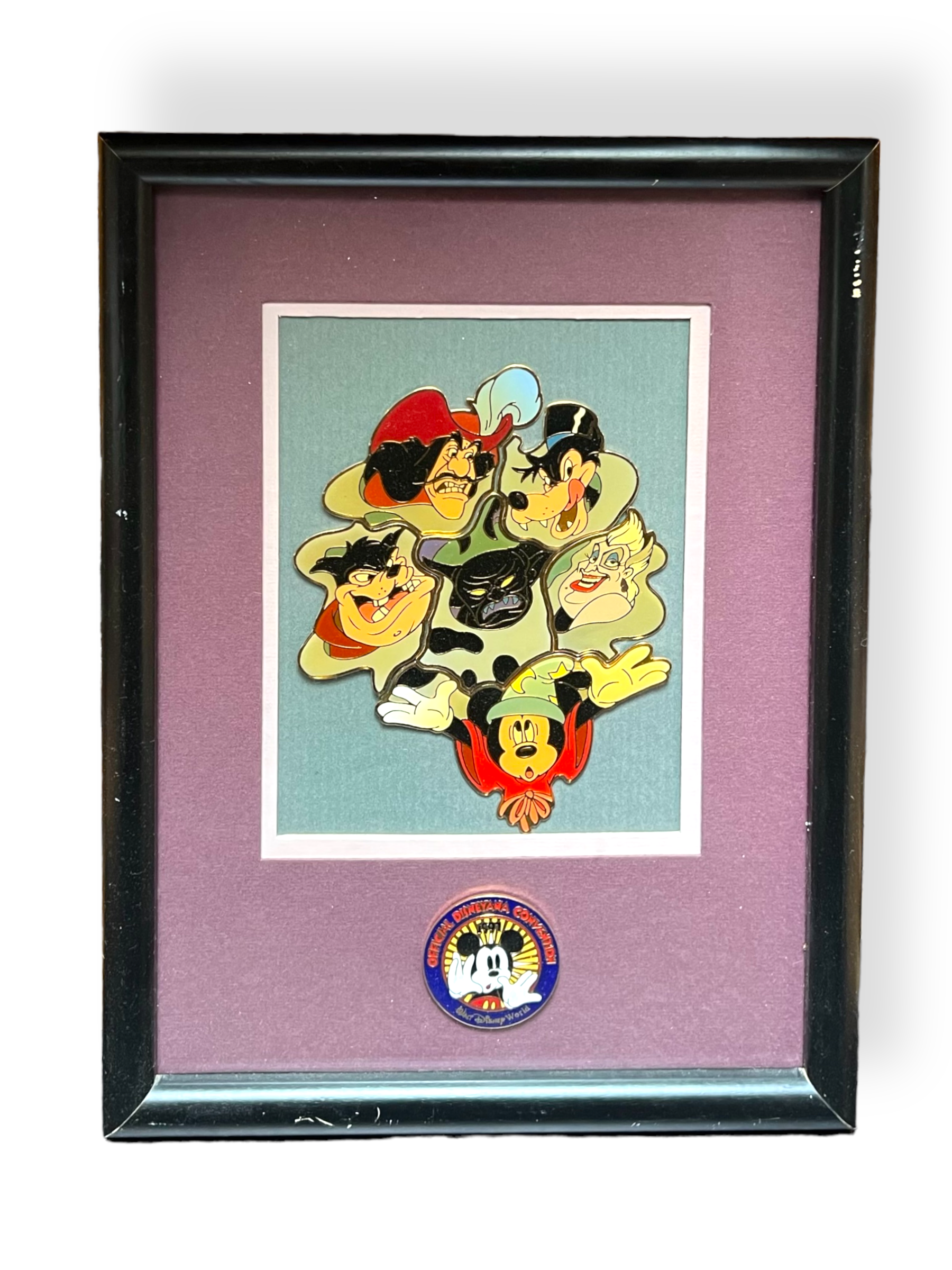 Disneyana Convention 1997 Mickey’s Nightmare 7 Pin Frame Set