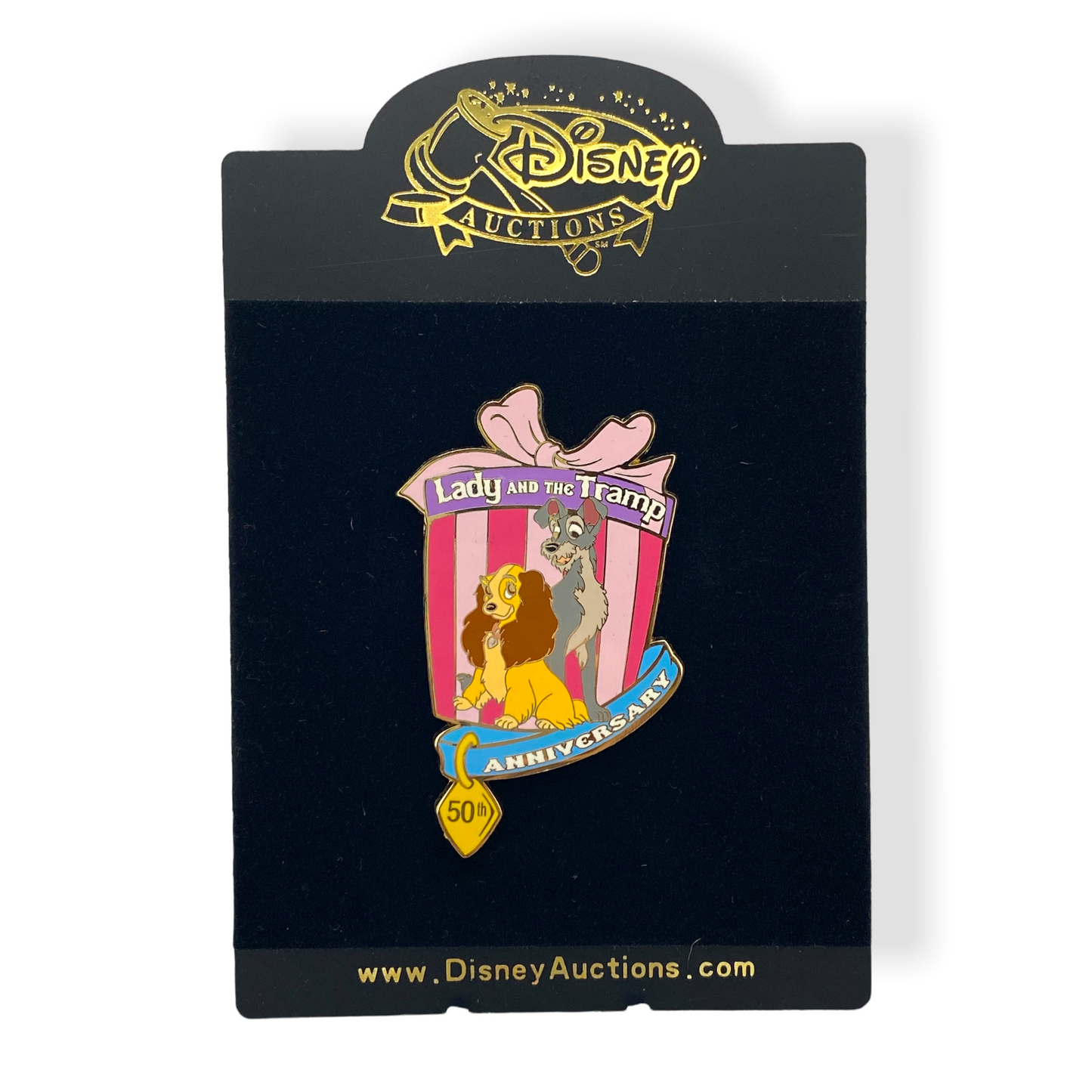 Disney Auctions 50th Anniversary Lady and The Tramp Pin