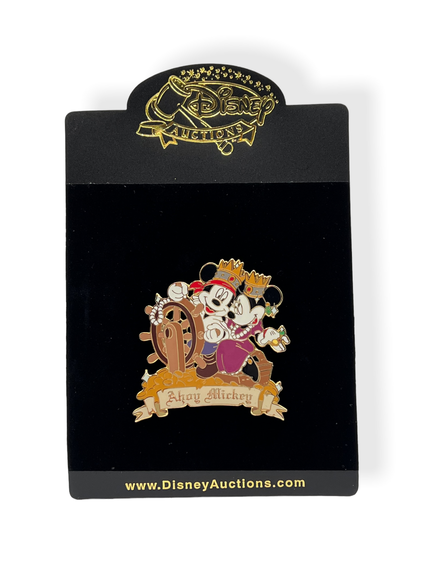 Disney Auctions Ahoy Mickey Pirate Mickey & Minnie Pin