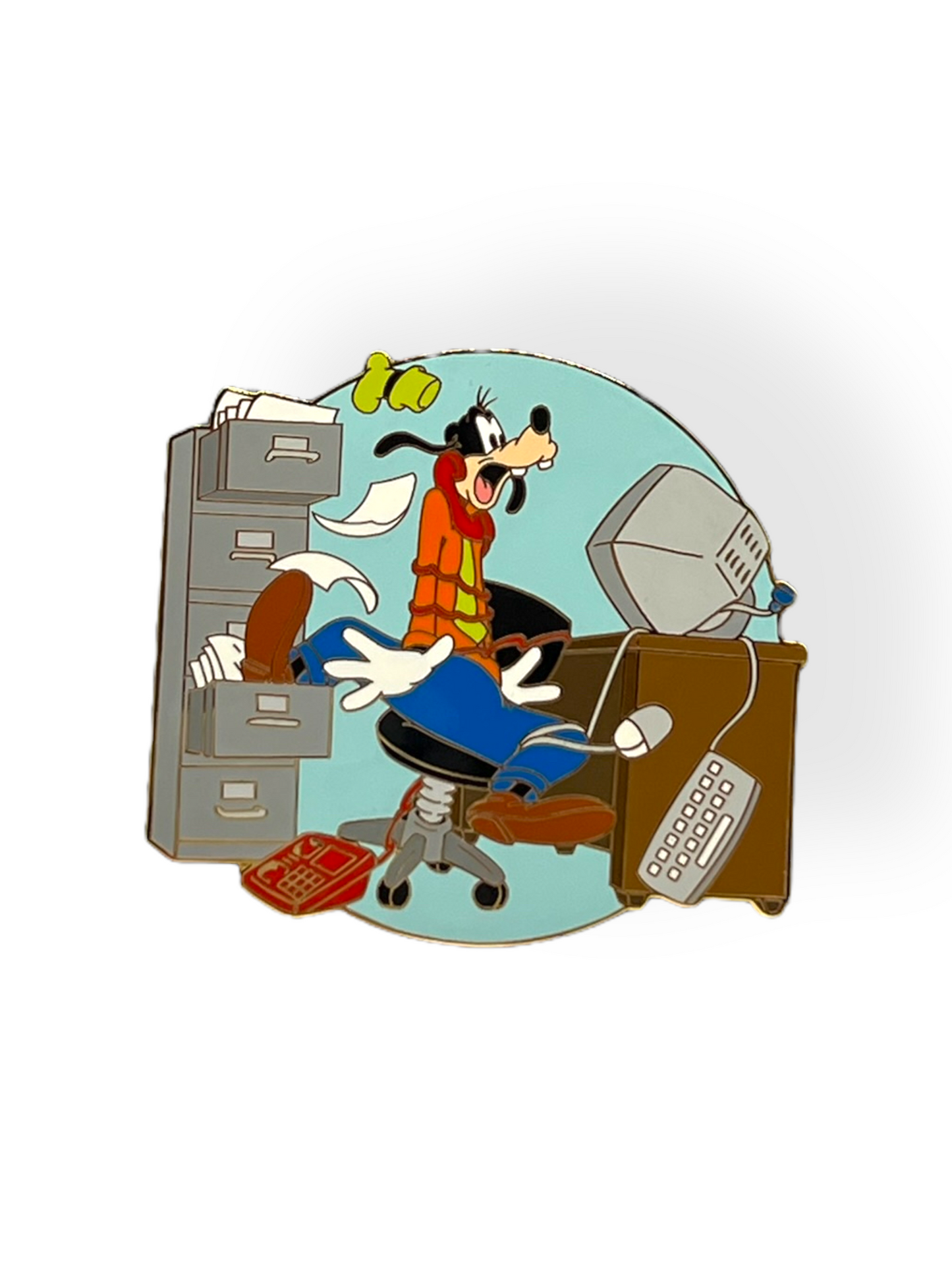 Disney Auctions Goofy Administrative Assistant Jumbo Pin