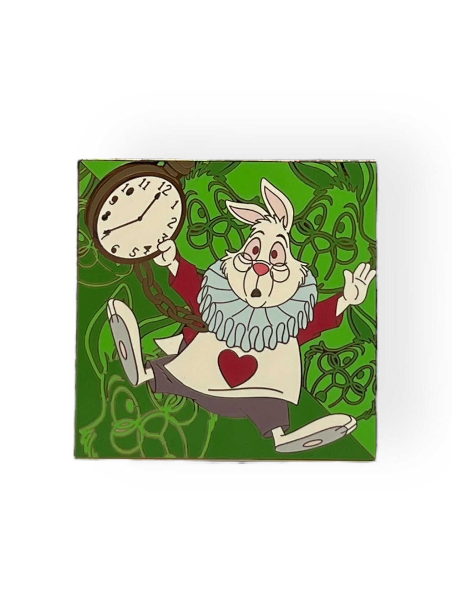 Disney Shopping Alice in Wonderland Character Squares White Rabbit Pin