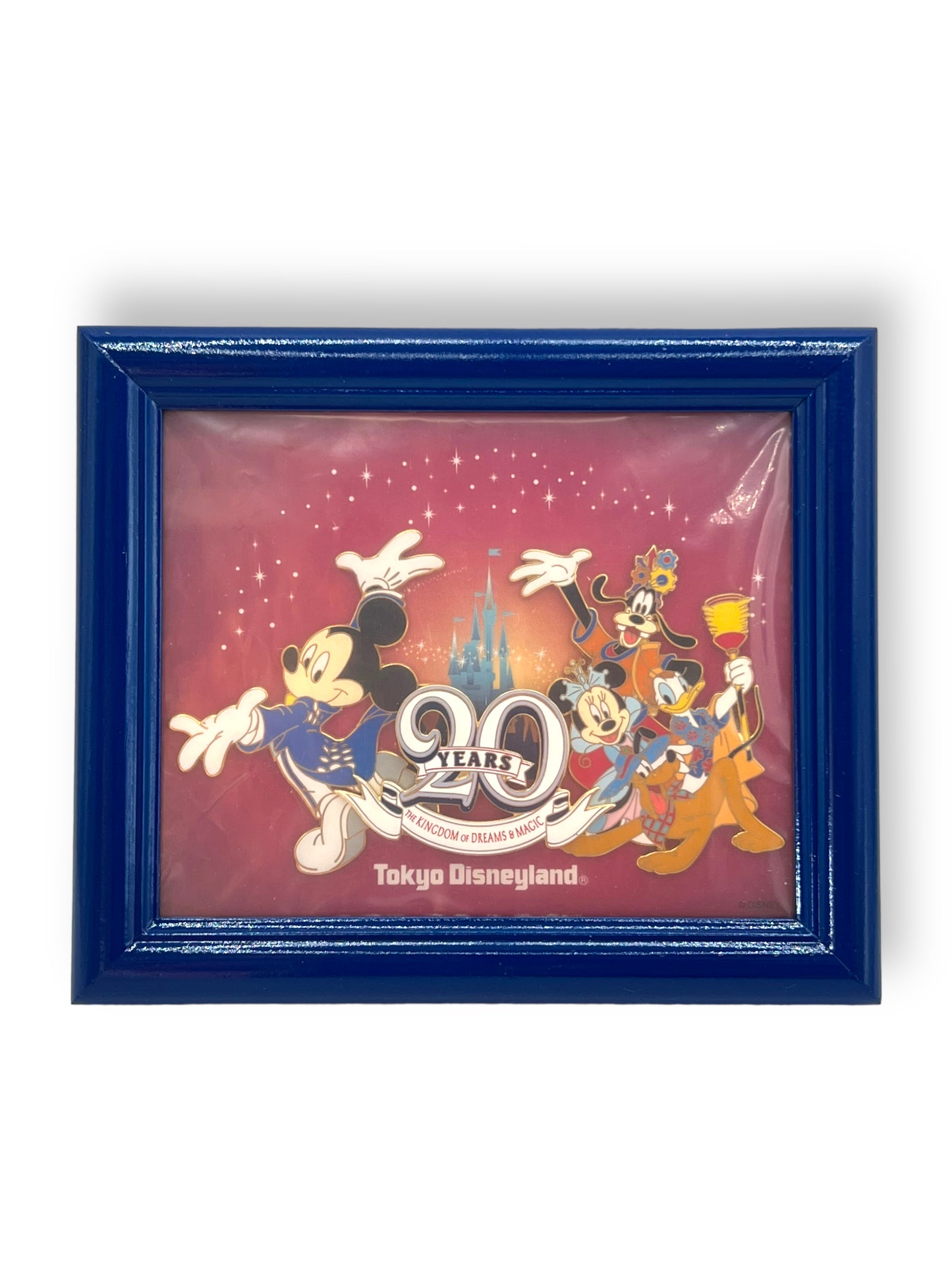 Tokyo Disneyland 20th Anniversary Mickey and Friends Jumbo Frame Pin