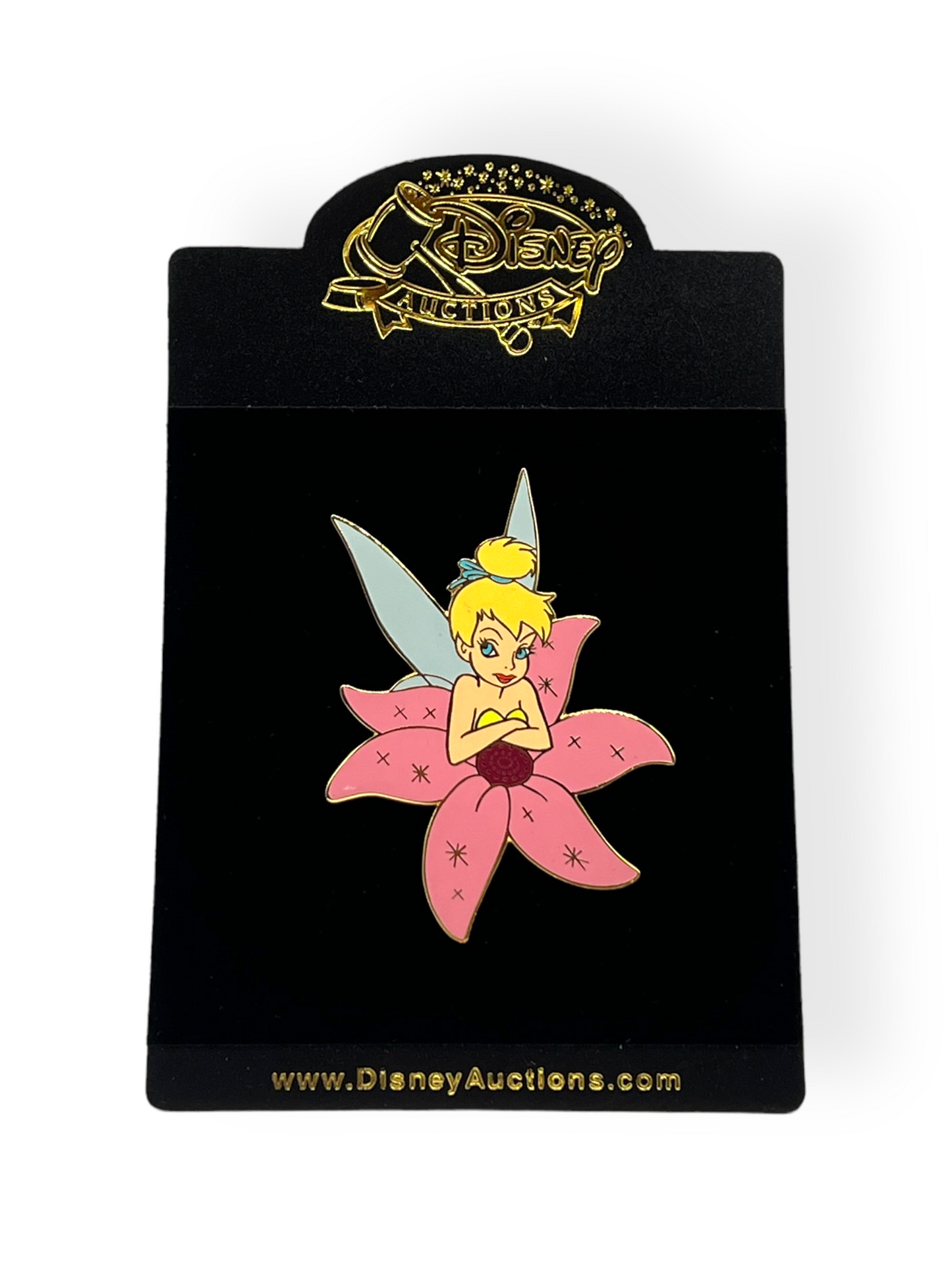 Disney Auctions Tinker Bell With Pink Flower Pin