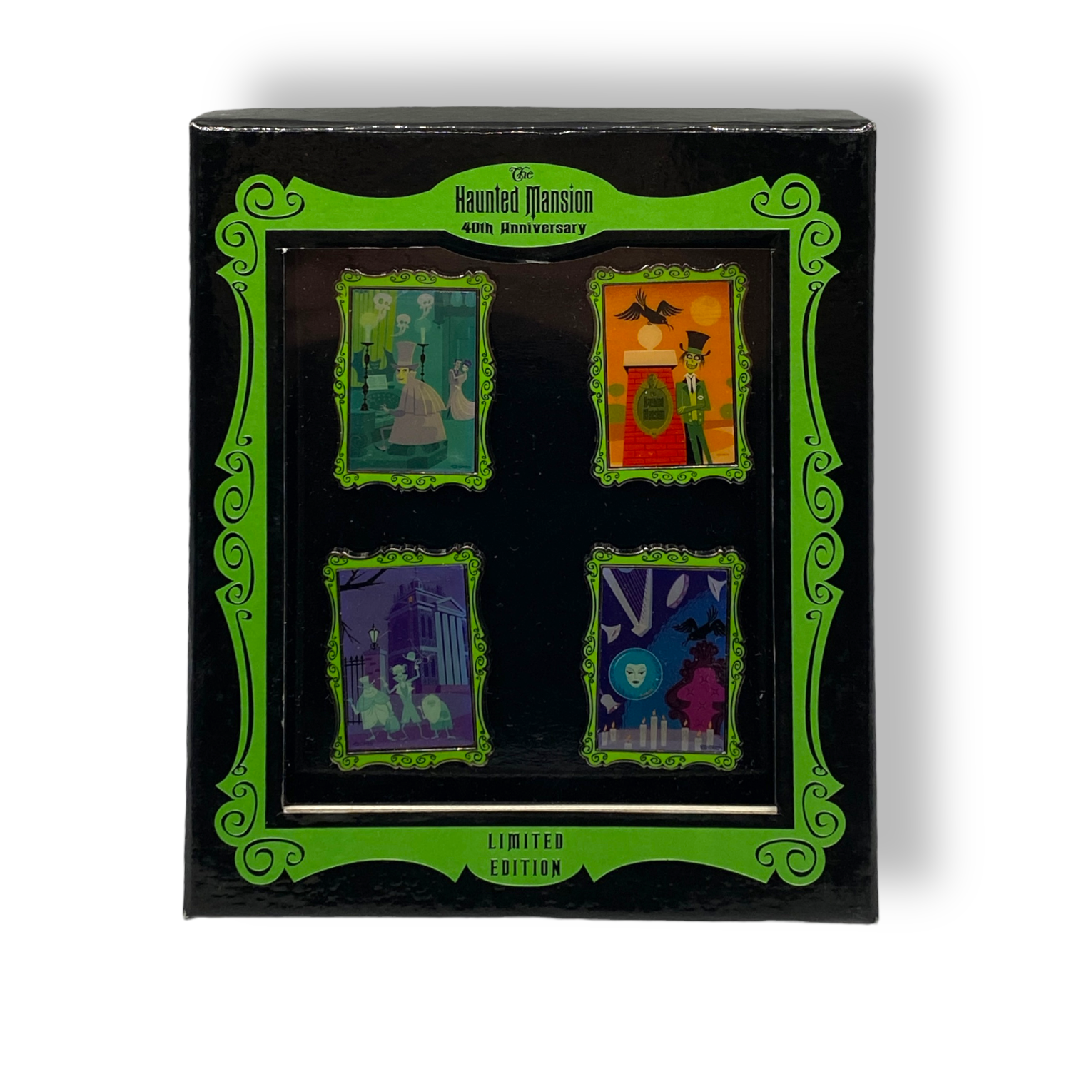 Shag Haunted Mansion 40th Anniversary 4 Pin Poster Set