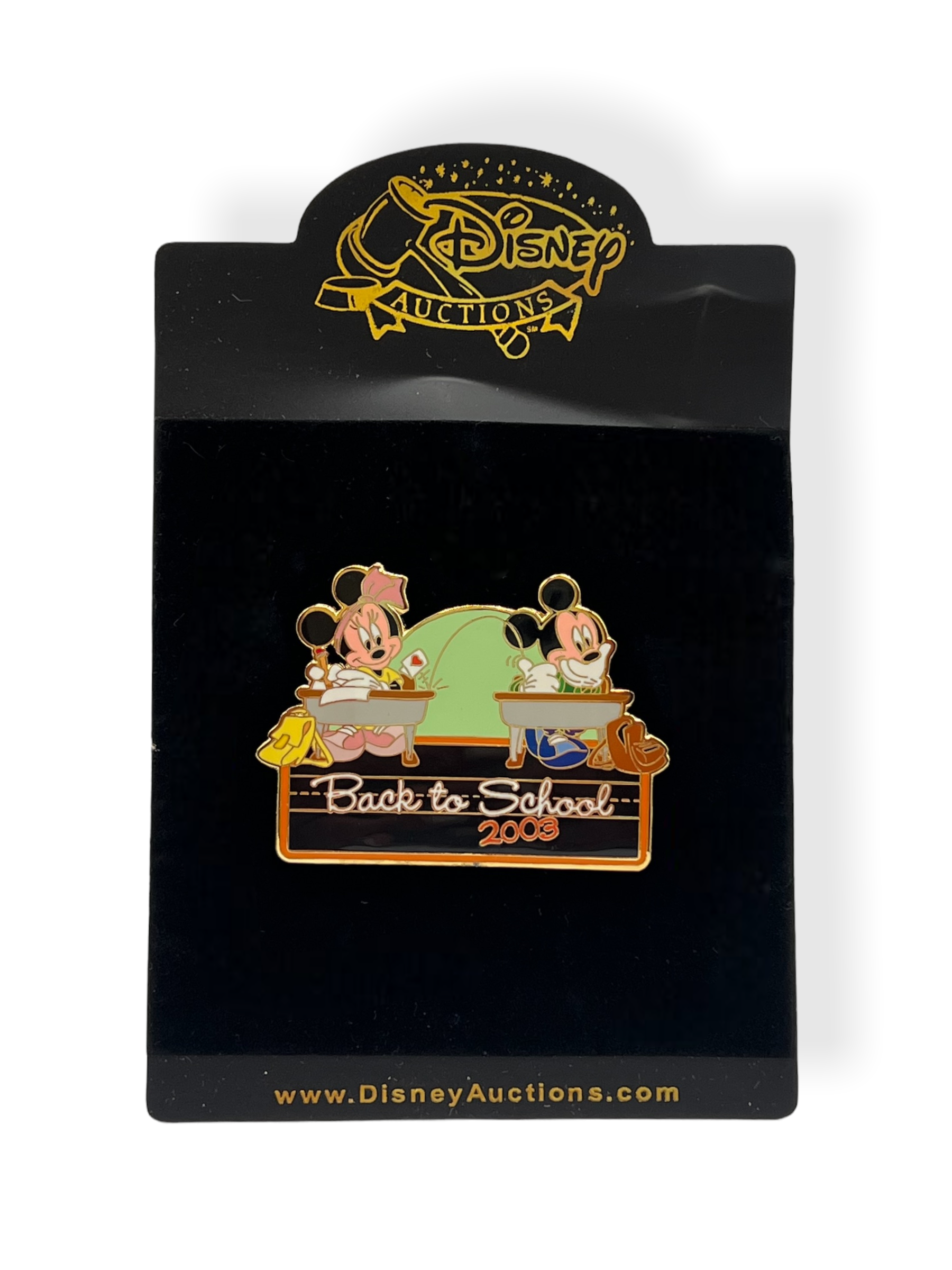 Disney Auctions Back To School 2003 Mickey & Minnie Pin