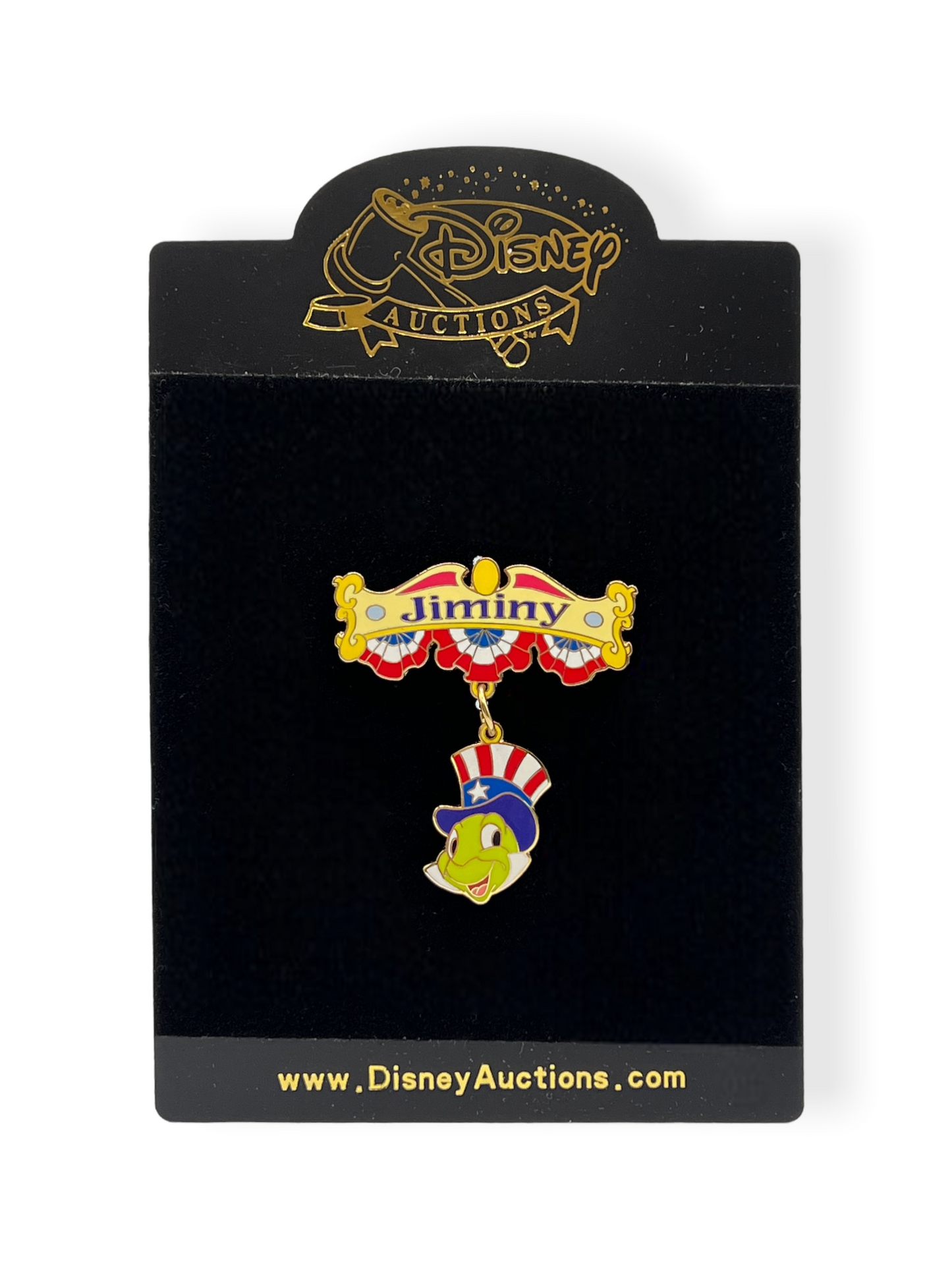 Disney Auctions Photo Frame Jiminy Cricket Pin