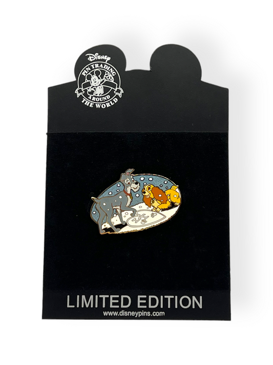 Disney Shopping Lady and The Tramp Valentine Pin