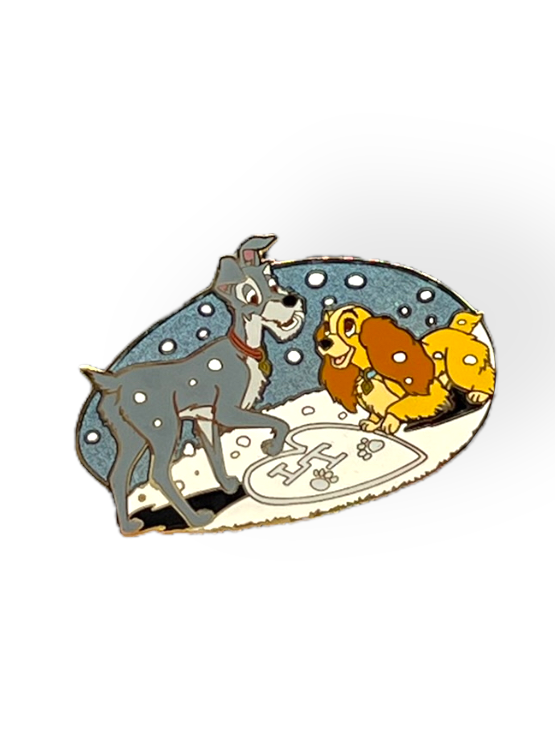 Disney Shopping Lady and The Tramp Valentine Pin