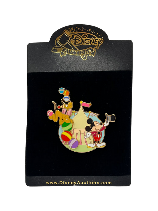 Disney Auctions Mickey & Pluto Circus Act Slider Pin