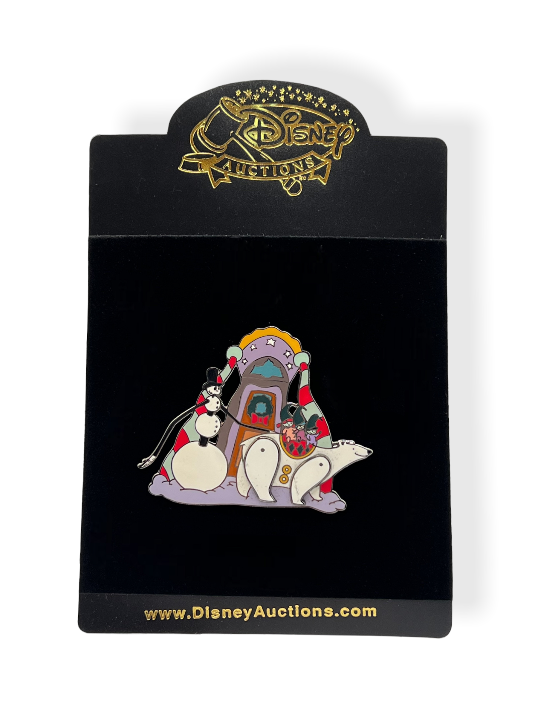 Disney Auctions Nightmare Before Christmas Jack Skellington Snowman Pin
