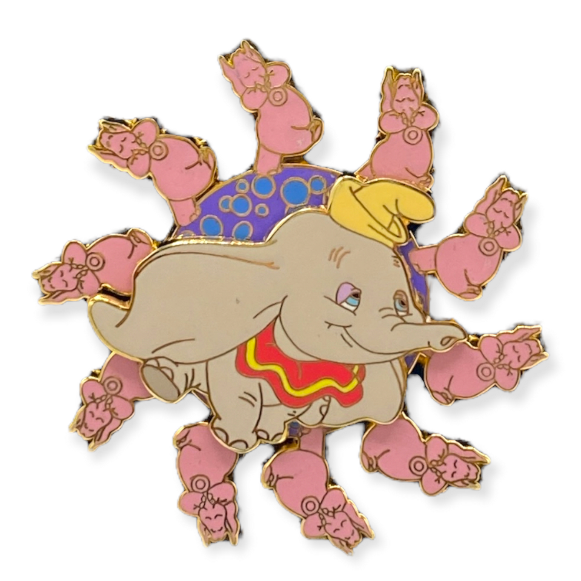 Disney Auctions Dumbo Pink Elephants Spinner Pin