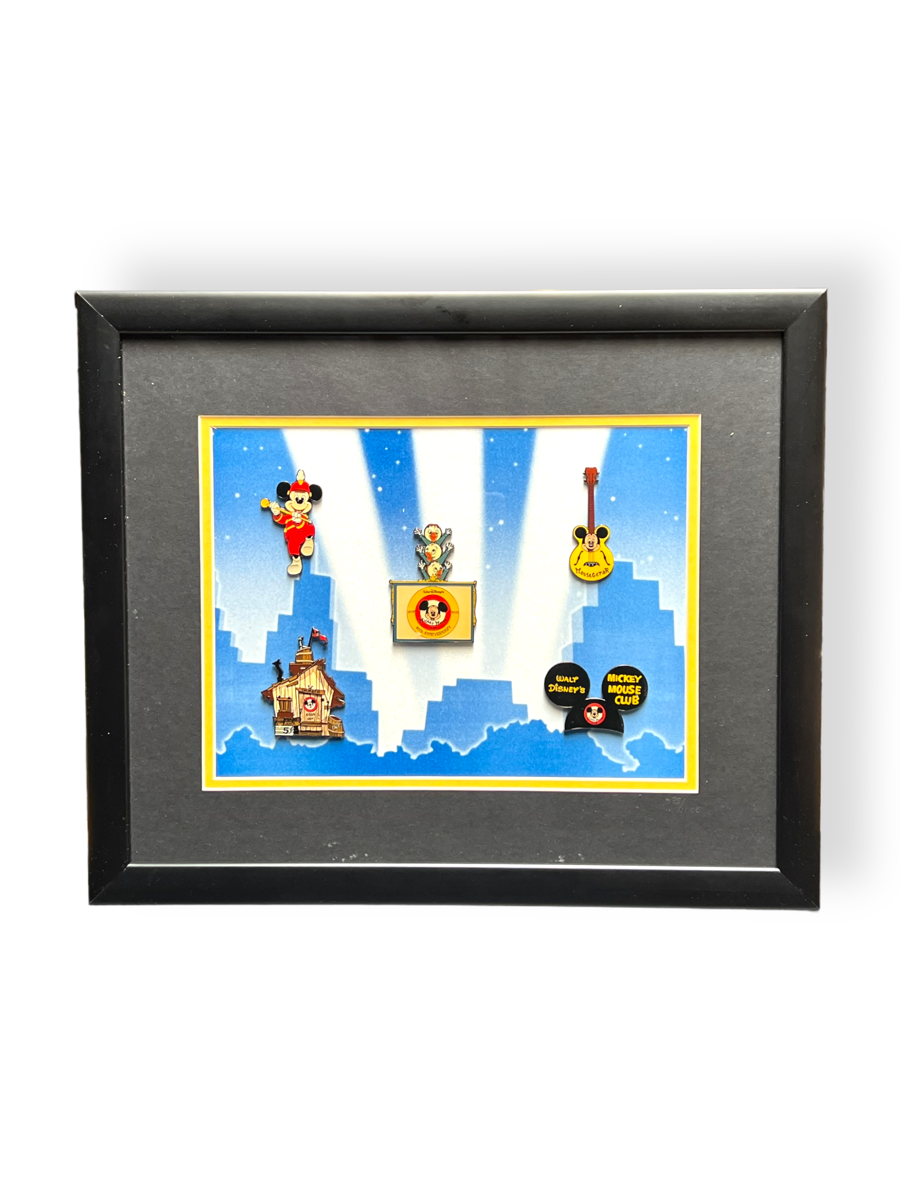 Mickey Mouse Club 5 Pin Frame Set