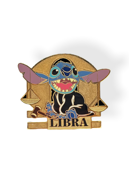 Disney Auctions Stitch Zodiac Libra Pin