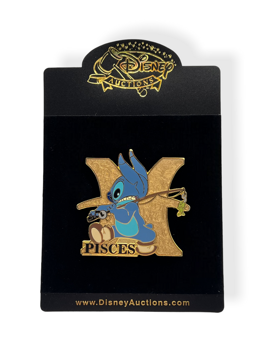 Disney Auctions Stitch Zodiac Pisces Pin