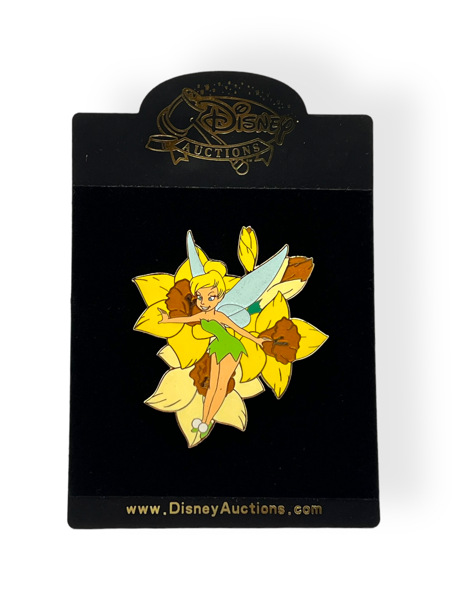 Disney Auctions Tinker Bell With Yellow Flowers Pin