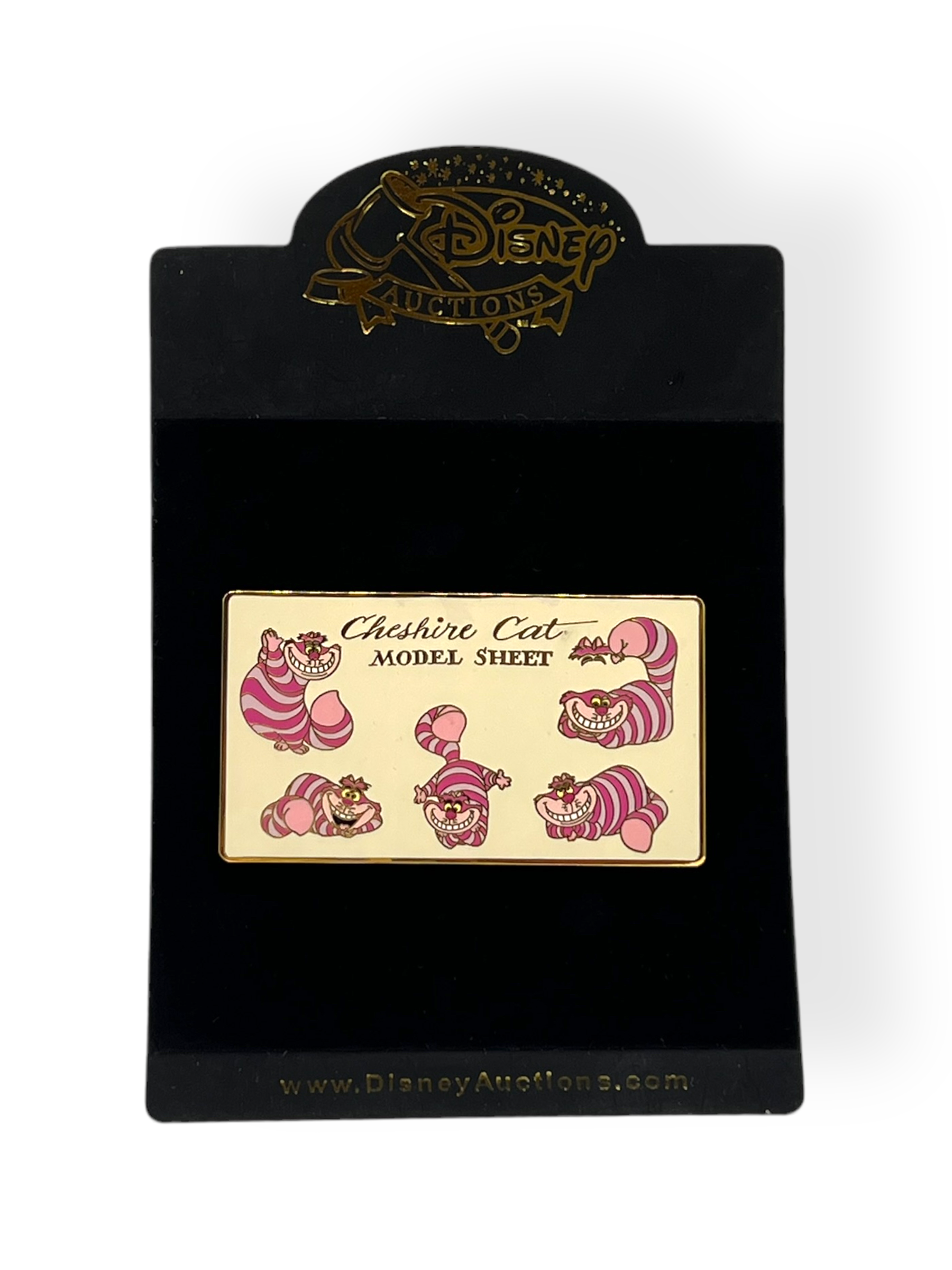 Disney Auctions Model Sheet Cheshire Cat Pin