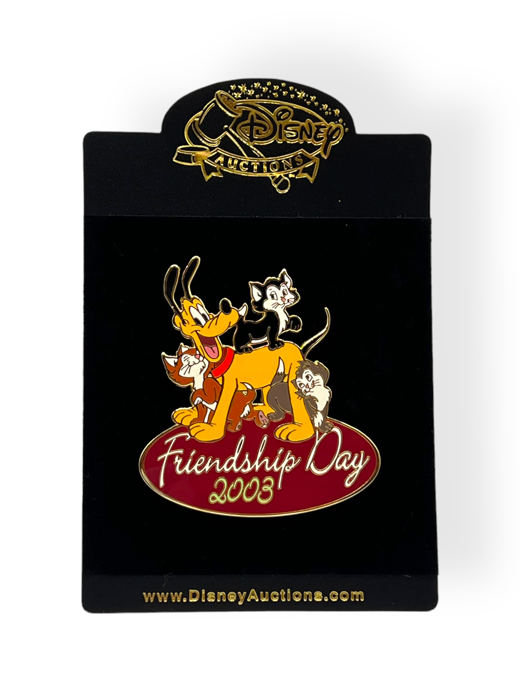 Disney Auctions Friendship Day 2003 Pluto & Orphan Kittens Pin