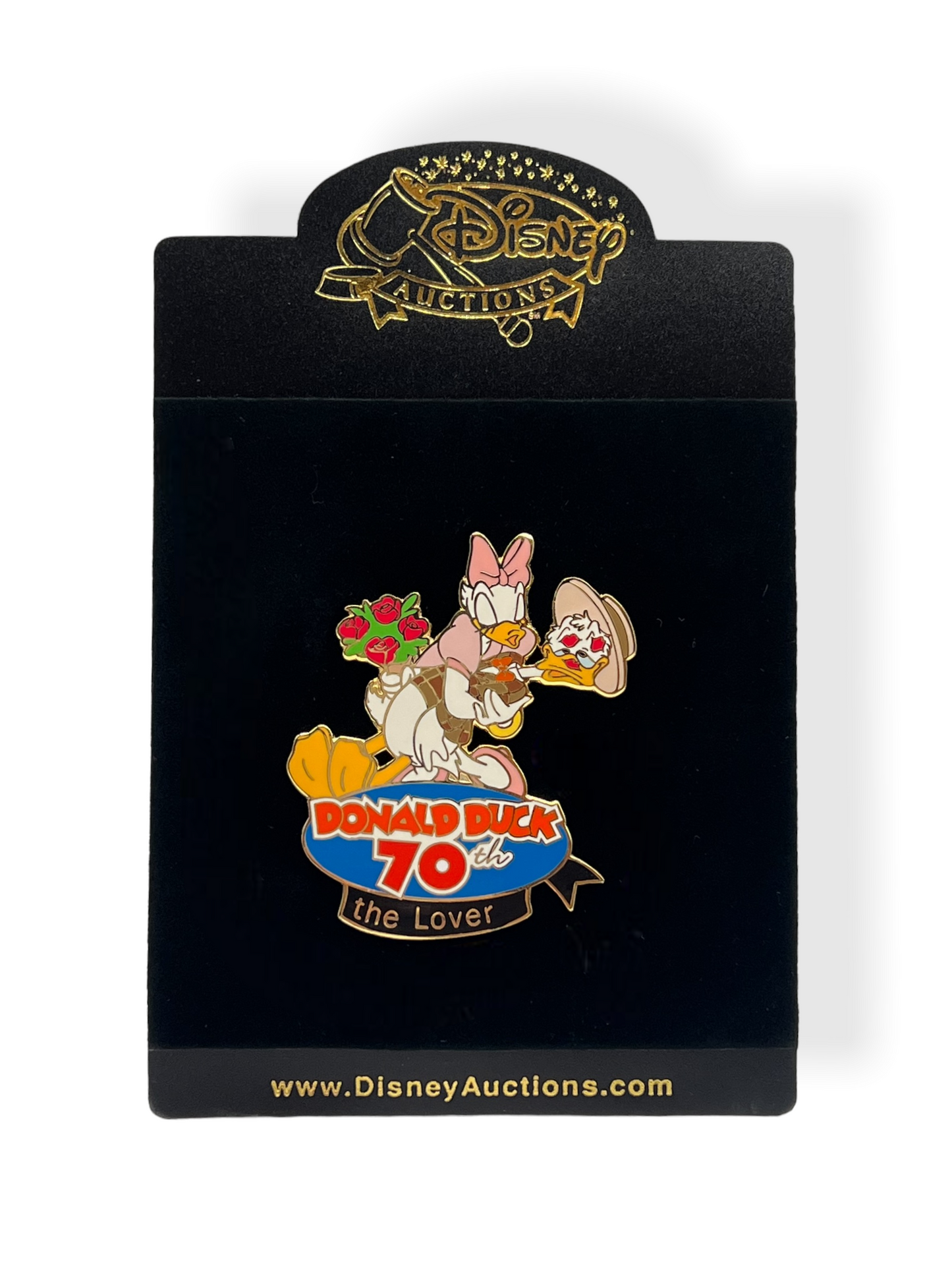 Disney Auctions 70th Anniversary Donald Duck The Lover Pin