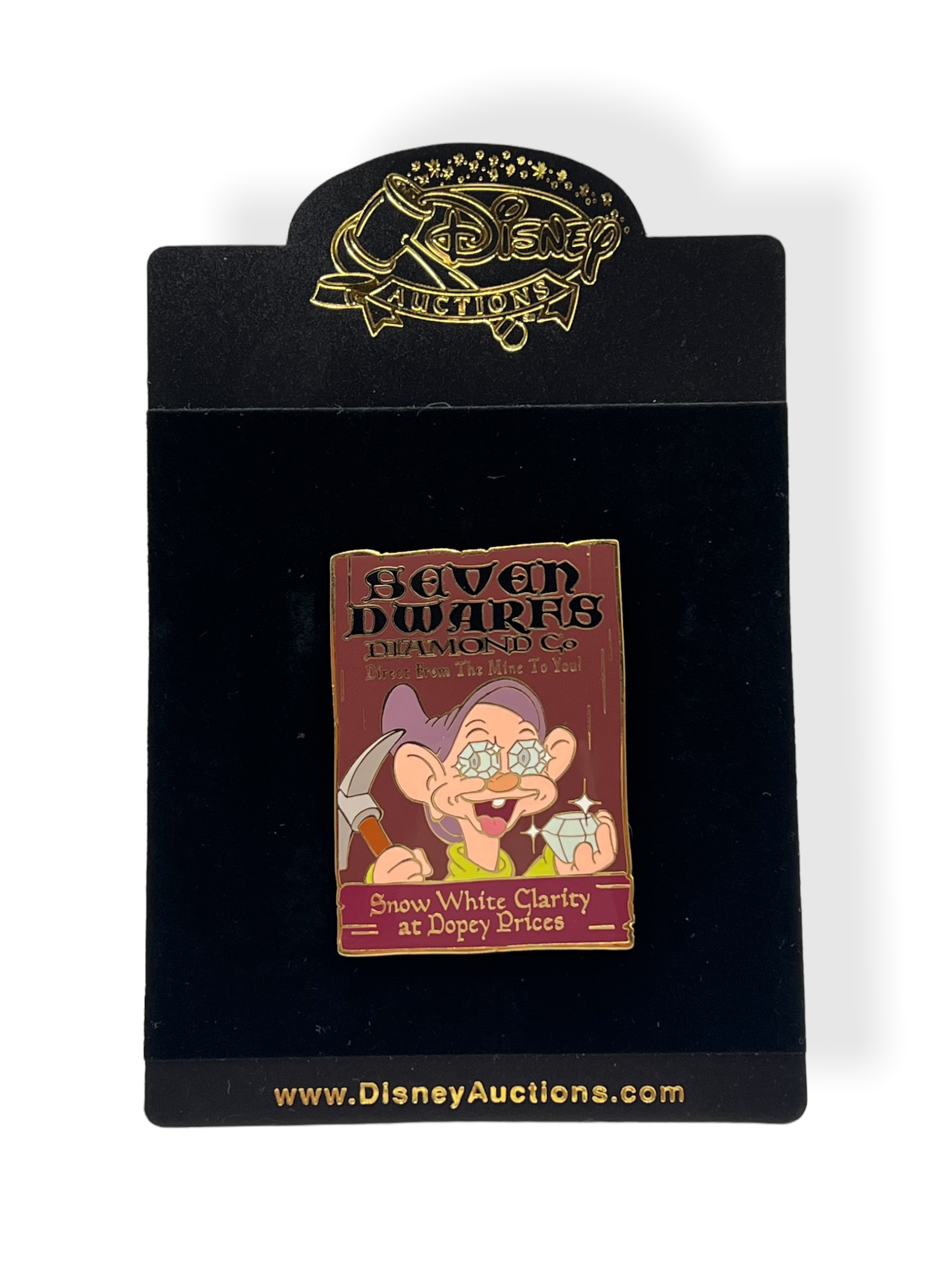 Disney Auctions Business Ads Seven Dwarfs Diamond Co. Pin