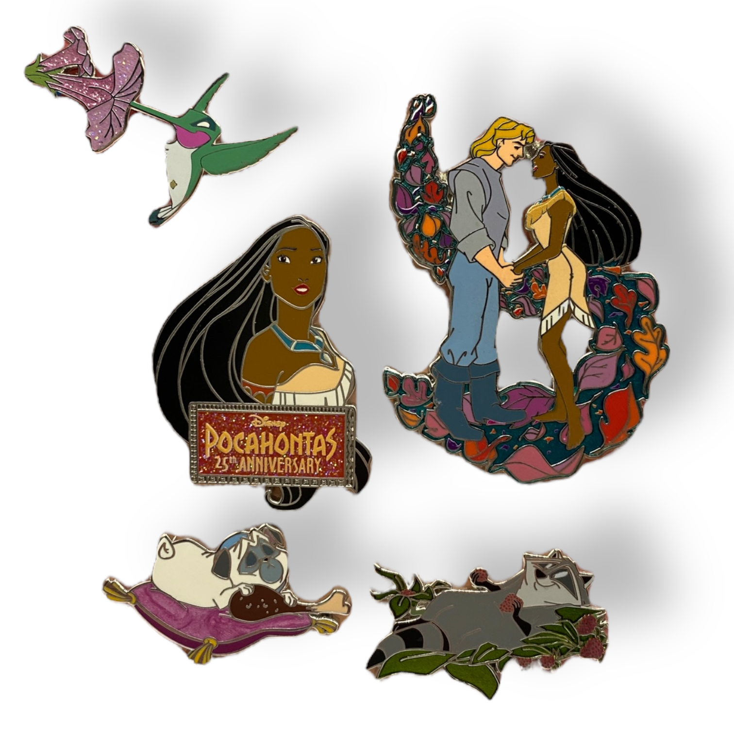 25th Anniversary Pocahontas 5 Pin Set