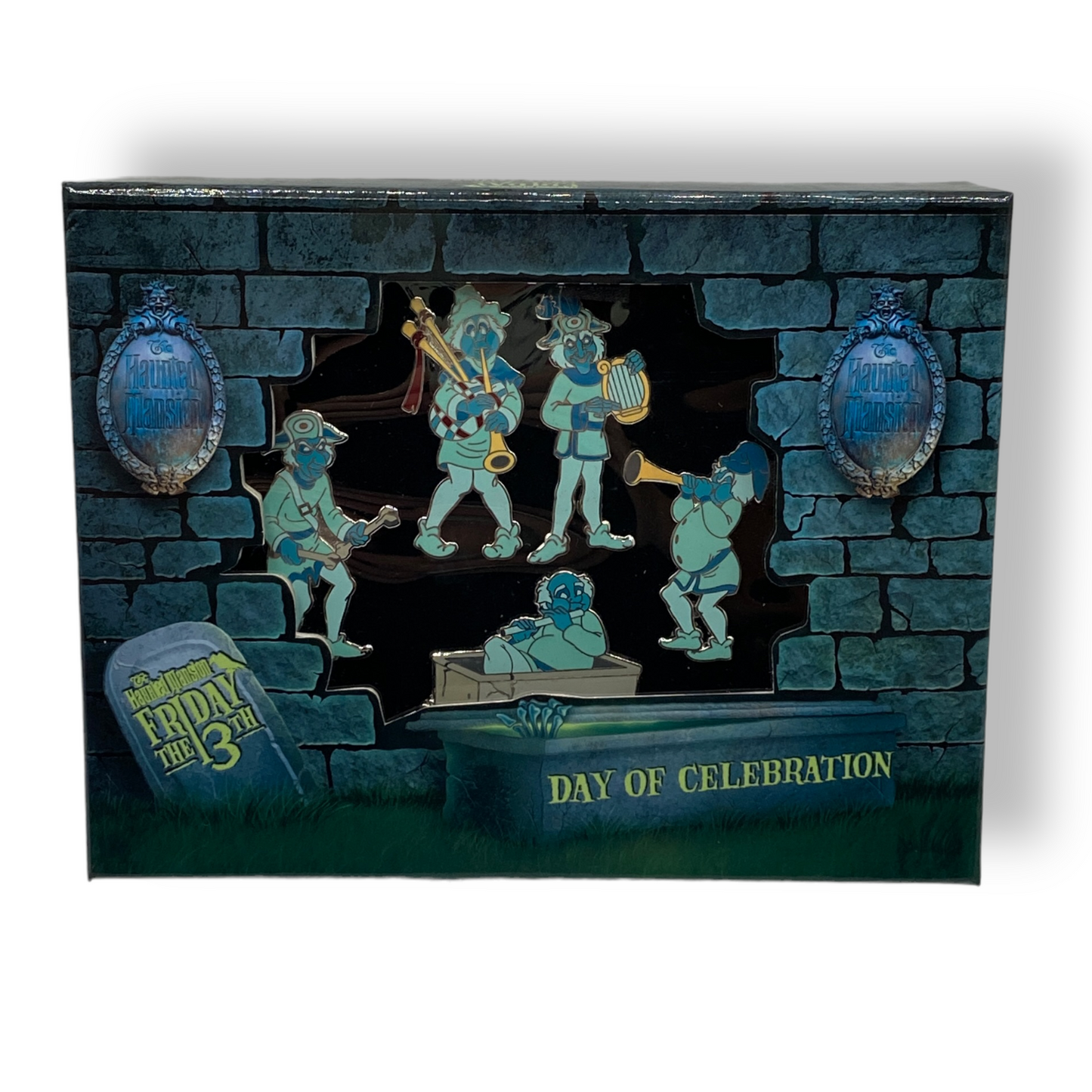 Haunted Mansion Friday The 13th Day of Celebration 5 Pin Set