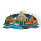 Splash Mountain, Matterhorn Mountain, and Big Thunder Mountain Anniversary Jumbo Pin